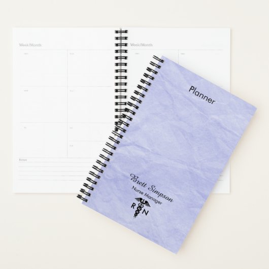 Aangepast blauw, professionele ingeschreven verple planner (Display)