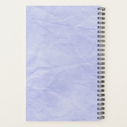 Aangepast blauw, professionele ingeschreven verple planner (Achterkant)