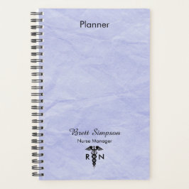 Aangepast blauw, professionele ingeschreven verple planner