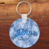 Aangepast blauw reptielCamouflage-Sleutelhanger Sleutelhanger (Voorkant)