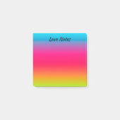 Aangepast blauw, roze en groen/geel post-it® notes (Voorkant)
