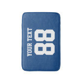 Aangepast blauw schoepjesnummer non-slipbadmat badmat (Voorkant Verticaal)