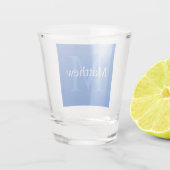 Aangepast blauw shot glas (Achterkant)