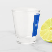 Aangepast blauw shot glas (Links)