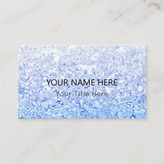 Aangepast blauw textuurVisitekaartje Visitekaartje (Voorkant)