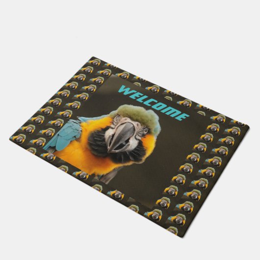 Aangepast blauw ventilator deurmat (Schuin)