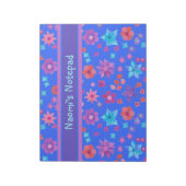 , Aangepast blauw ventilator-Notitieblok of jotter Notitieblok (Linkerzijde)