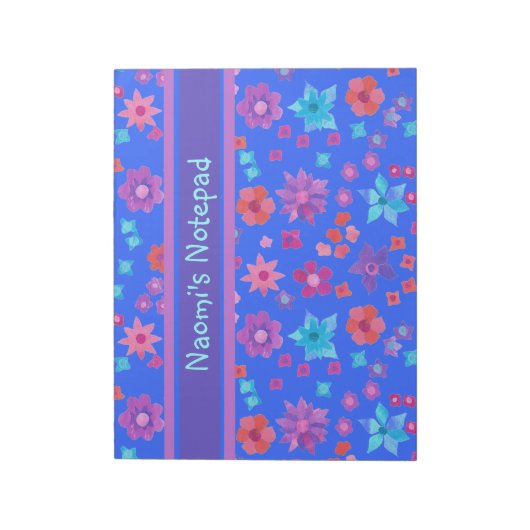 , Aangepast blauw ventilator-Notitieblok of jotter Notitieblok (Linkerzijde)