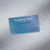 Aangepast blauw verloopmagnetisch Visitekaartje Magneet (Voorbeeld)