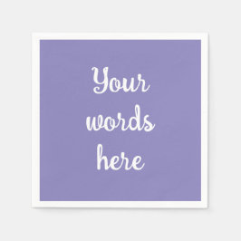 Aangepast blauw Violet Paper Napkins Servet