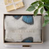 Aangepast  blauw-vlinderpapier tissuepapier (Geschenk)