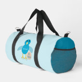 Aangepast blauw vogeltday Boy Chick Plunjezak (Rechterhoek)
