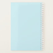 Aangepast blauw vogeltday Boy Chick Wedding Planne Planner (Achterkant)