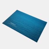 aangepast blauw water abstract deurmat (Schuin)