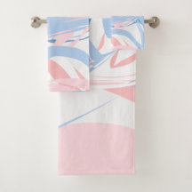 Aangepast blauw wit roze marmer Abstract