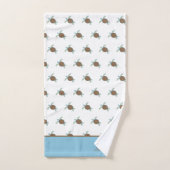 Aangepast blauw Zee aan de kust van Kustblauw en g Bad Handdoek (Handdoek)