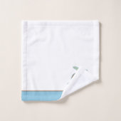 Aangepast blauw Zee aan de kust van Kustblauw en g Bad Handdoek (Wasdoekje)