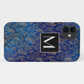 Aangepast blauw Zeemeermin Case-Mate iPhone Case (Achterkant (horizontaal))