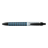 Aangepast blauw zwart buffel Lumberjack Patroon Zwarte Inkt Pen (Achterkant)