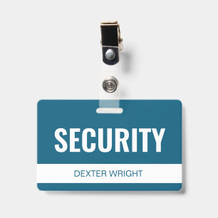 Aangepast blauwe hotelbeveiliging personeels-ID Badge