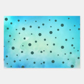 Aangepast Blauwgroen Birthday Wrapping Paper (Voorkant 2)
