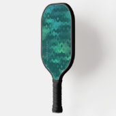 Aangepast Blauwgroen blauw Aqua Green Turquoise Mo Pickleball Paddle (Links)
