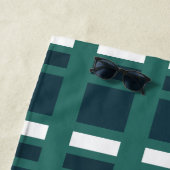 Aangepast Blauwgroen blauw Gecontroleerd Speld Strandlaken (In situ)