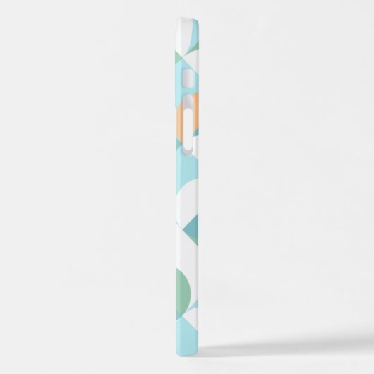 Aangepast, Blauwgroen blauw, groen patroon voor he iPhone Hoesje (Linkerkant)