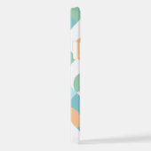 Aangepast, Blauwgroen blauw, groen patroon voor he iPhone Hoesje (Rechterkant)