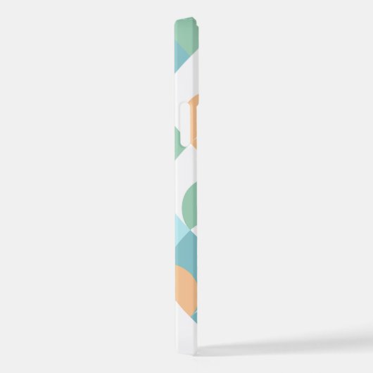 Aangepast, Blauwgroen blauw, groen patroon voor he iPhone Hoesje (Rechterkant)