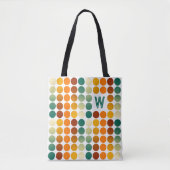 Aangepast Blauwgroen Blauw Groen Rood Oranje gekle Tote Bag (Voorkant)