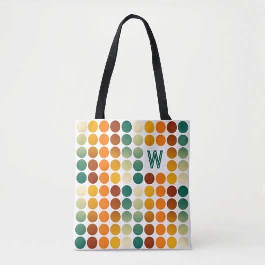 Aangepast Blauwgroen Blauw Groen Rood Oranje gekle Tote Bag (Voorkant)