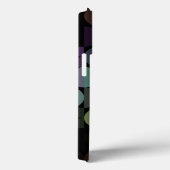 Aangepast Blauwgroen blauw groen, zwart Retropatro Case-Mate iPhone Case (Achterkant / Rechts)