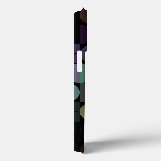 Aangepast Blauwgroen blauw groen, zwart Retropatro Case-Mate iPhone Case (Achterkant / Rechts)