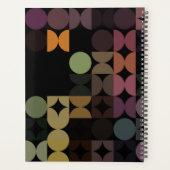 Aangepast Blauwgroen blauw groen, zwart Retropatro Planner (Achterkant)