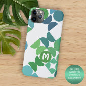 Aangepast Blauwgroen blauw Shamrock Green Retro Ar Case-Mate iPhone Case