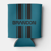 Aangepast Blauwgroen blauw zwart-wit met automatis Blikjeskoeler (Voorkant)