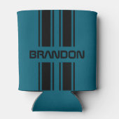 Aangepast Blauwgroen blauw zwart-wit met automatis Blikjeskoeler (Achterkant)