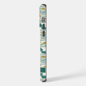 Aangepast Blauwgroen Groen Wit Blauw Abstract Patr iPhone Hoesje (Linkerkant)