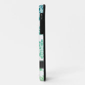 Aangepast Blauwgroen Turquoise Damask Case-Mate iPhone Case (Achterkant/links)