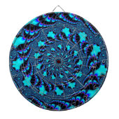 Aangepast Blauwgroen whirlpoolspiral dartboard Dartbord (Voorkant)