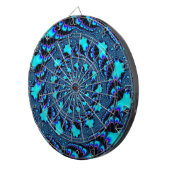 Aangepast Blauwgroen whirlpoolspiral dartboard Dartbord (Voorkant Rechts)
