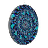 Aangepast Blauwgroen whirlpoolspiral dartboard Dartbord (Voorkant Links)