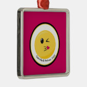 Aangepast blazen van een kus Love Emoji Ornament (Rechts)