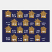 Aangepast BLEEK JE THUIS EMAAL Inpakpapier Vel (Voorkant 3)