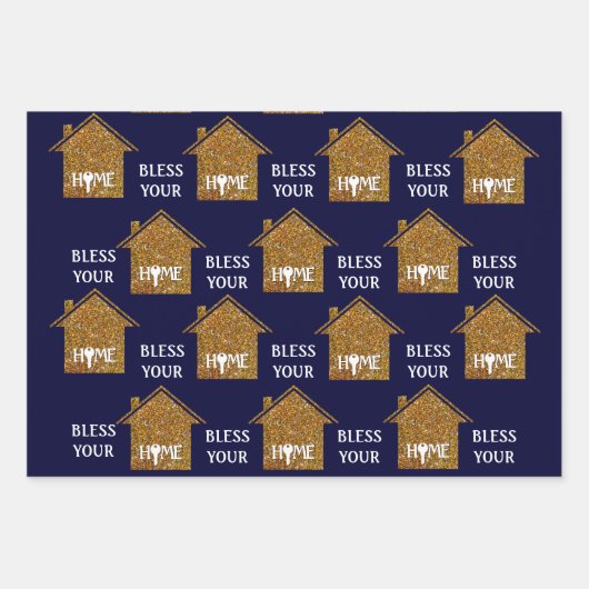 Aangepast BLEEK JE THUIS EMAAL Inpakpapier Vel (Voorkant 3)