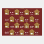 Aangepast BLEEK JE THUIS EMAAL Inpakpapier Vel (Voorkant 2)