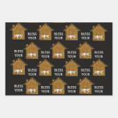 Aangepast BLEEK JE THUIS EMAAL Inpakpapier Vel (Voorkant)