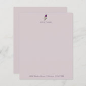 Aangepast Bleek papier voor Lila Hummingbird Stati (Voorkant / Achterkant)