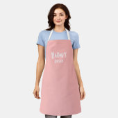 Aangepast Bleek roze pron Schort (Gedragen)